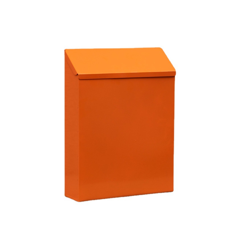 American style lockable mailbox, creative retro iron mailbox, wall mounted home decoration pendant, 