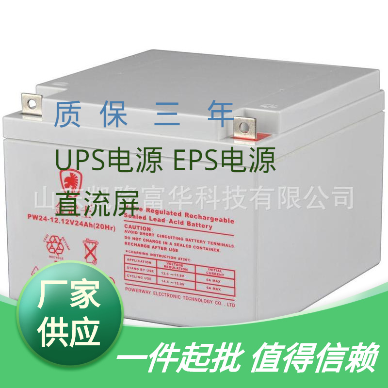 金武士12V24AH阀控密封铅酸电池PW24-12太阳能直流屏UPS用蓄电池