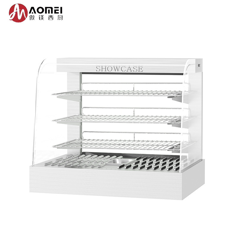 Aomai 商業便利なフライドチキンショップ台湾断熱キャビネット食品パンディスプレイキャビネットデリキャビネットハンバーガーフライドチキンキャビネット|undefined