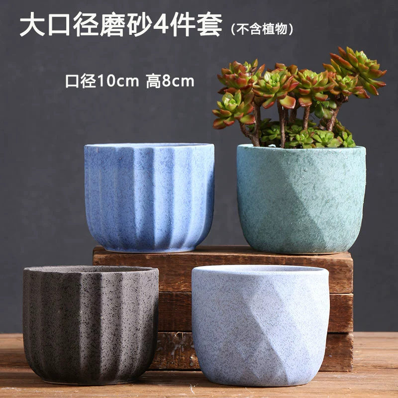 Creative Ceramic Flower Pot, Handmade Factory Direct, Assorted Decorative Designs, Small 7–10 cm
