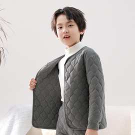 女童保暖内衣套装校服秋冬季内搭小学生加绒加厚儿童棉裤子男