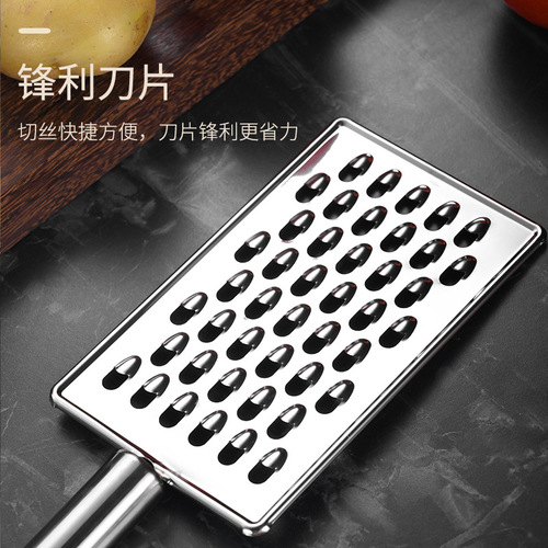 Stainless steel ginger grater, multifunctional radish grater, ginger grinder, lemon grater, cheese grater, cheese grater