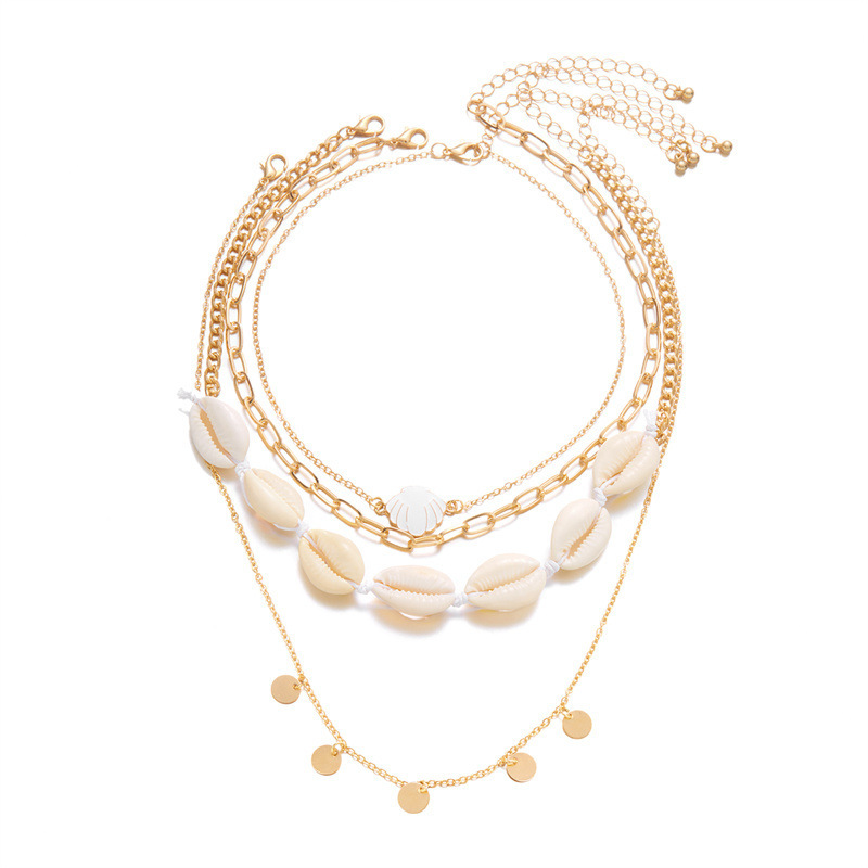 Bijoux transfrontaliers européens et américains, style océan, coquillage, conque, pompon, étoile de mer en argile souple multicouche_voghion.com