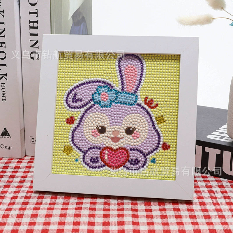 Даймонд-пейнтинг (Sanrio) Kuromi и смешанные мультфильмы, 17×17 см, полный страз DIY набор, детское рукоделие