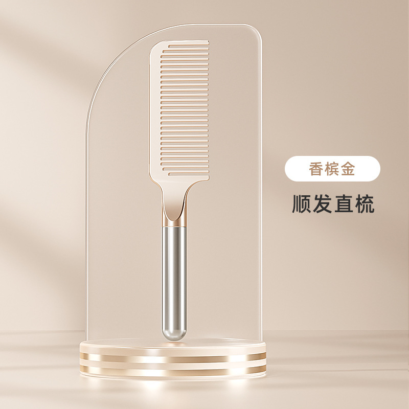高級輸出スチールニードルエアクッションコーム、ふわふわハイヘッドトップコーム、ヘアスタイル専用ロングヘアマッサージエアバッグエアクッションコーム|undefined