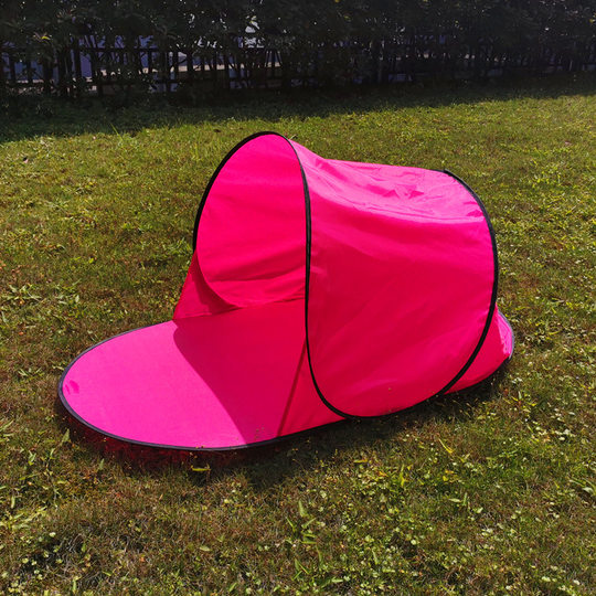 2024 Green in stock New Single Leisure Sunscreen Steel Wire Tent Beach Tent Sunscreen Single Layer Tent Lying