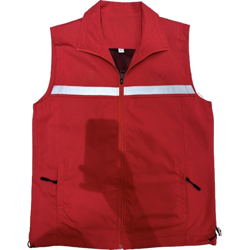 Rescate de emergencia chaleco logotipo de impresión de rejilla reflector camiseta publicitaria de servicio público al por mayor