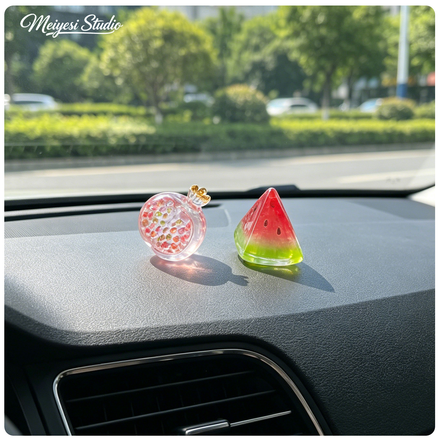 2026 nueva decoración de frutas tropicales placa de estacionamiento temporal para automóviles placa de matrícula de automóviles decoración para mujeres