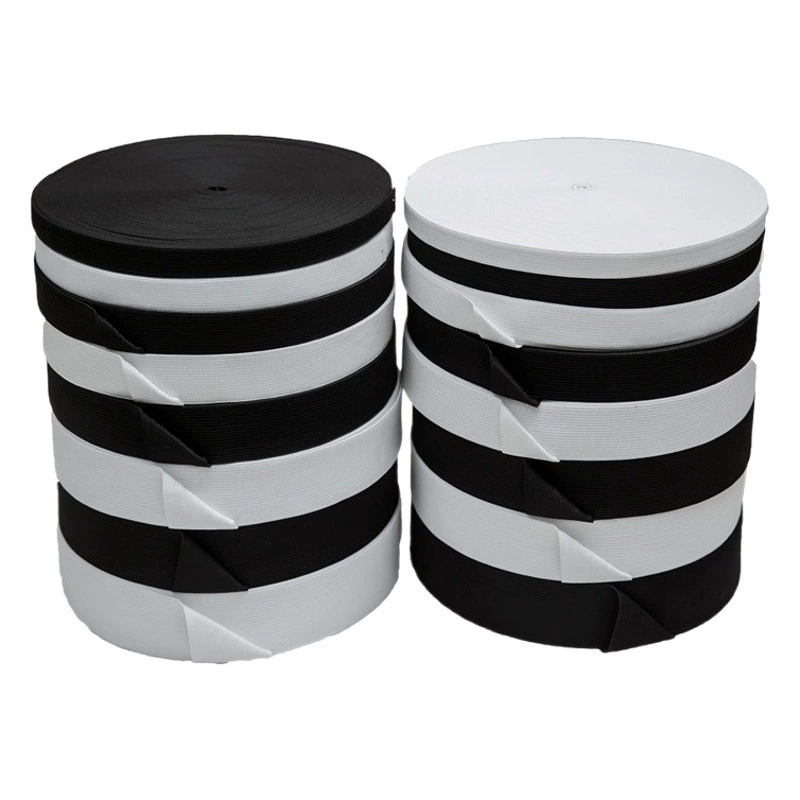 Вязаная резинка производитель Source черно-белая резинка высокая эластичная кромка пояс широкая резинка крючок эластичная лента