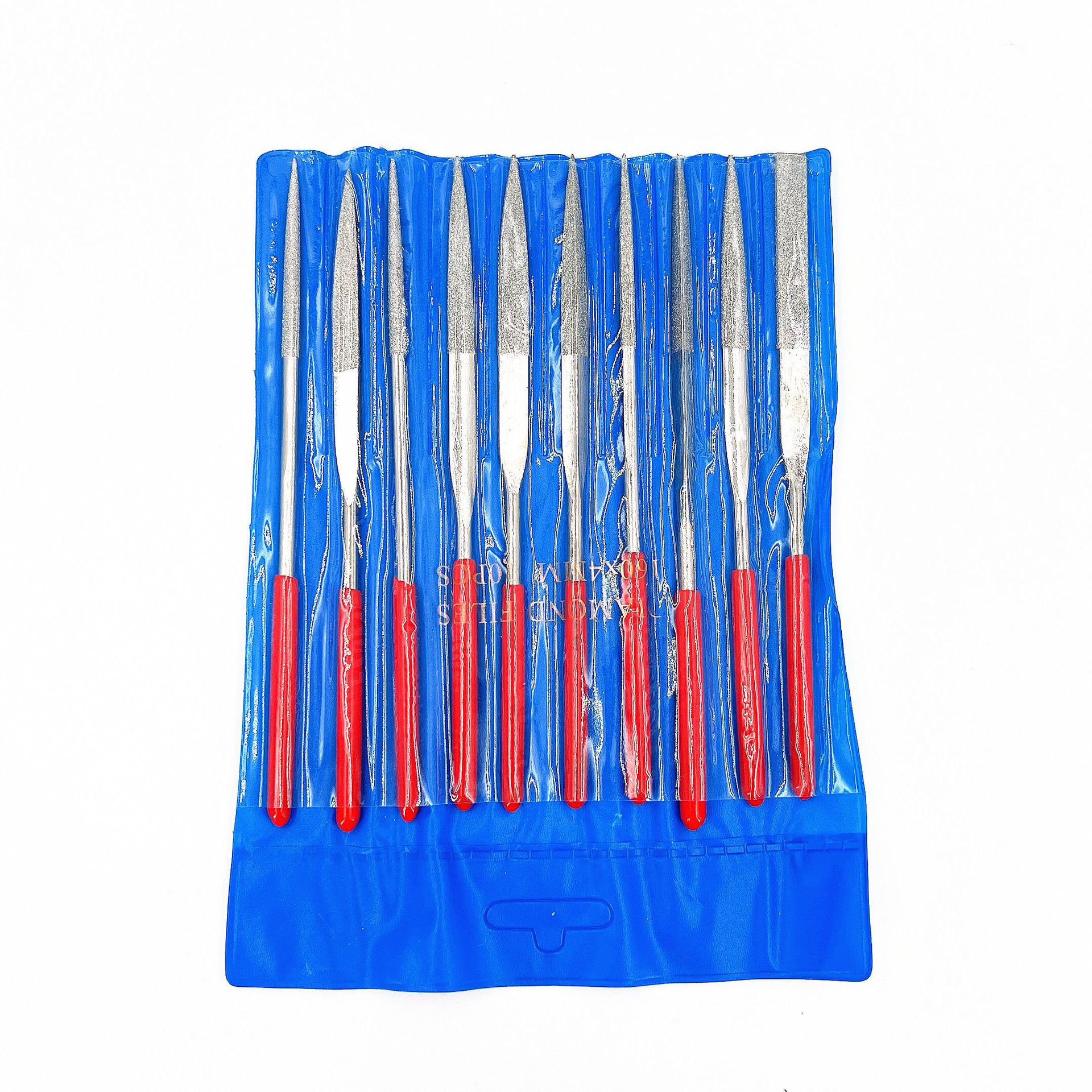 修表工具 10件套金刚石塑柄整形锉模型锉不锈钢打磨合金锉刀