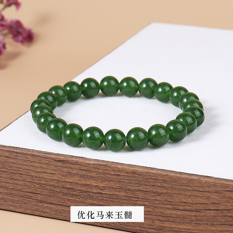 Optimized malay chalcedony bracelet
