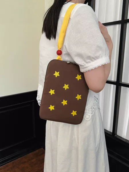 Star Embroidery Tablet Bag 11inch 13inch Inner Sleeve Korean Ins Style Portable Shockproof Protective Case