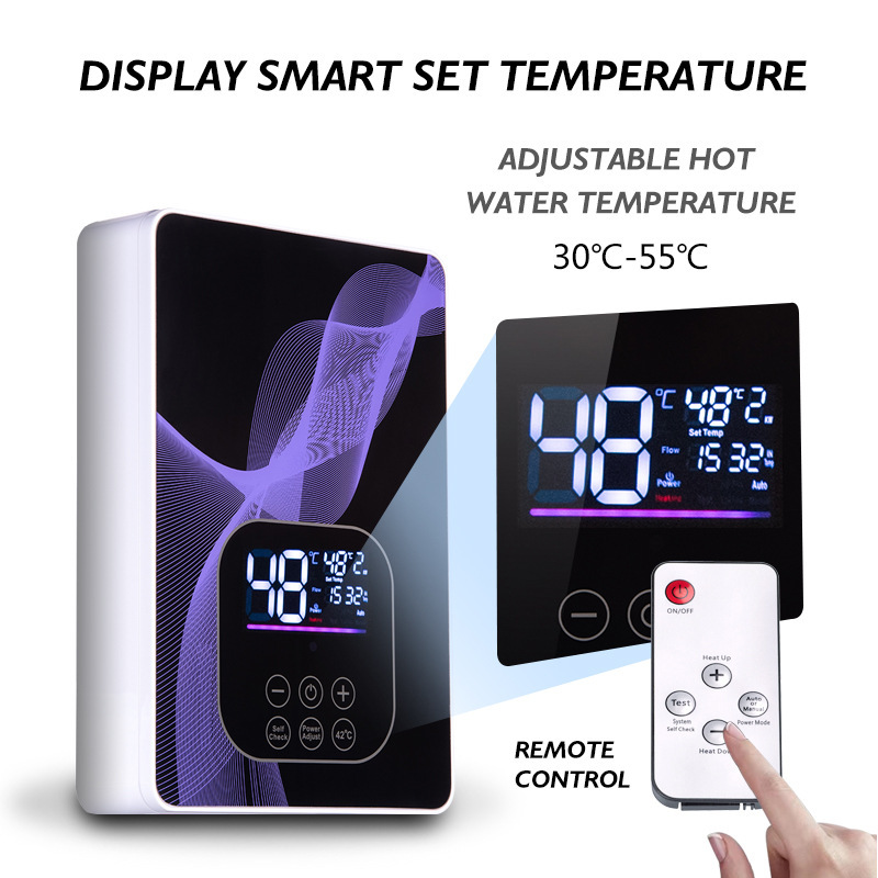 Cross-border instant electric water heater, small household appliance, constant temperature, no water storage required for bathing, 6000W 220V, export product Cross-border instant electric water heater, small household appliance, constant temperature, no water storage required for bathing, 6000W 220V, export product