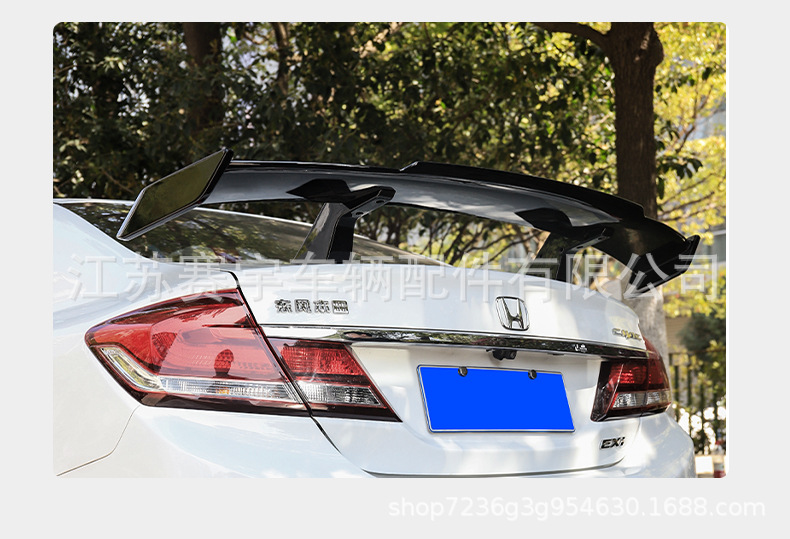 Suitable for Universal Car Rear Spoiler Modification, Universal No-Drill Rear Spoiler for Three-Box Vehicles, Sports Car Rear Spoiler, Fixed Wind Deflector Rear Spoiler