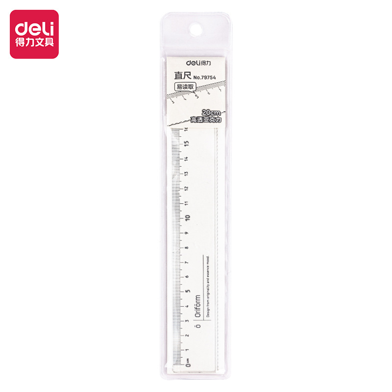 Regla recta transparente con línea ondulada Regla recta multifuncional para estudiantes de primaria 15 / 18 / 20cm para niños