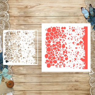 Cross-Border Dropshipping Masking Board Spot Pattern Hollow Engraving Plastic Hand-Painted Graffiti Spray Handbook Decoration Template