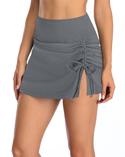 New  European and American Sexy Women's Solid Color Swim Trunks Amazon Best Selling Swimwear Bikini Factory Wholesale
