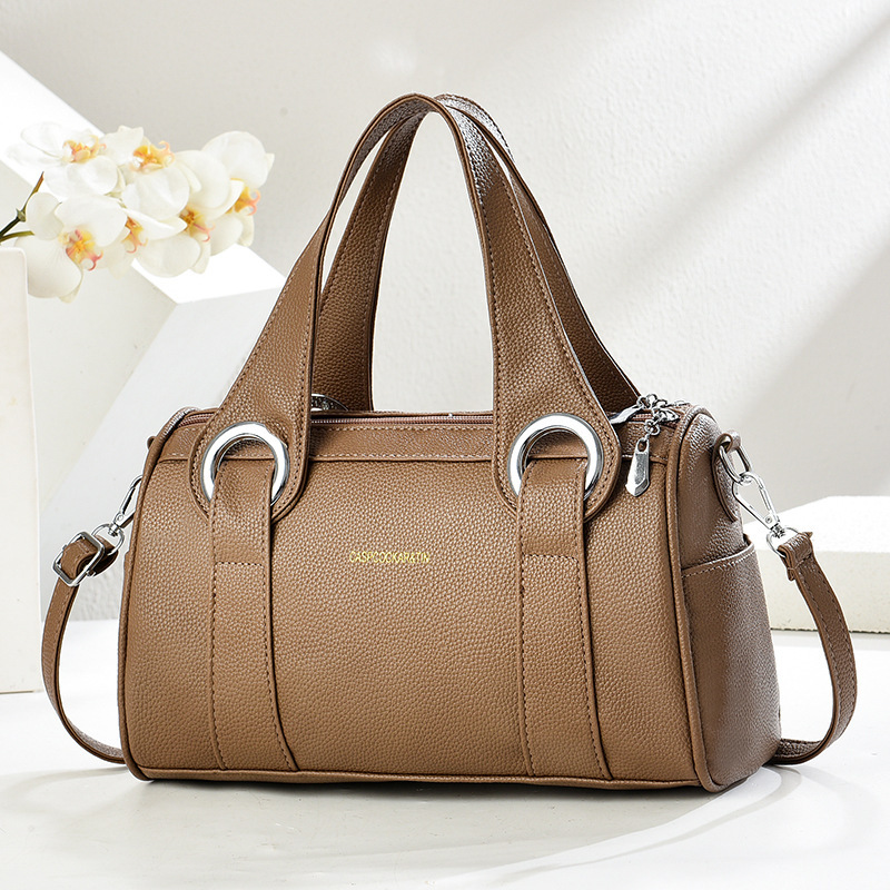 Bolso de mensajero casual de moda de comercio exterior transfronterizo para mujer Bolso de almohada simple Bolso de hombro de viaje de moda 2025