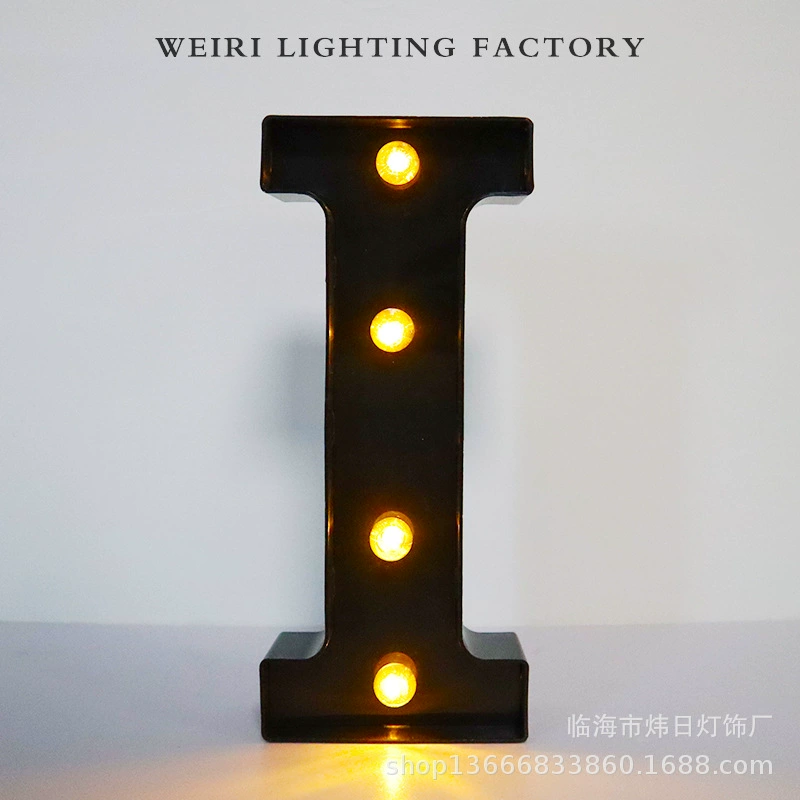 LED рекламная буква, черная подсветка алфавит, крупная декоративная английская буква 21,8 см
