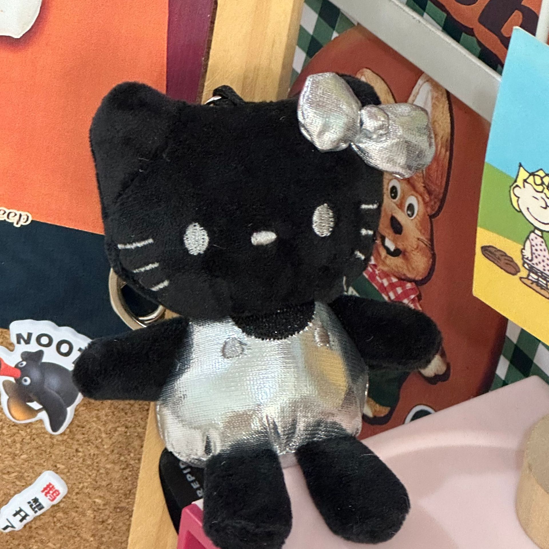 Amor hellokitty muñeca colgante llavero colgante bolsas de regalo bolsas de peluche lindo muñeca colgante lindo