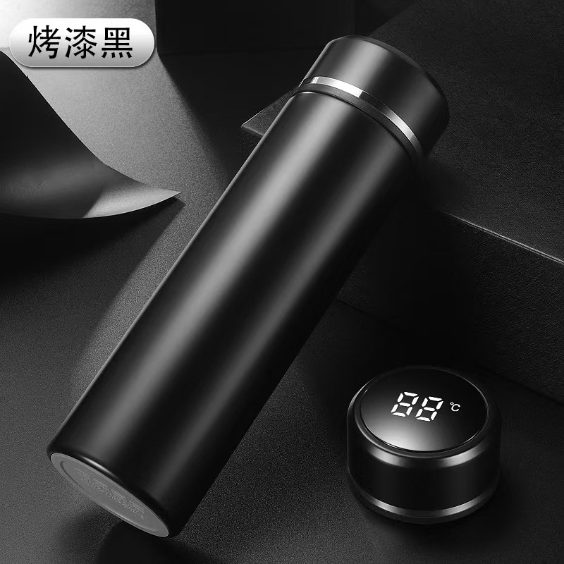 Taza de agua inteligente 316 de acero inoxidable 304 Taza recta de separación de té Regalo unisex Vaso de agua con aislamiento de letras de negocios