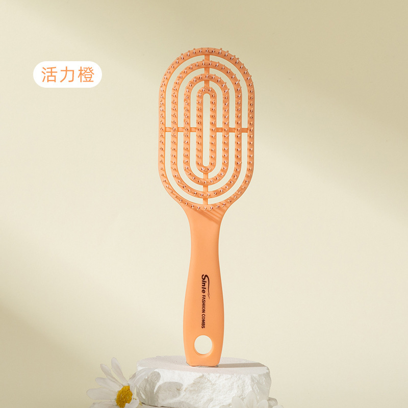 Peine de curva grande del fabricante Peine para el hogar Peine antiestático esponjoso Peine portátil de costillas de alto valor Peine de peinado especial