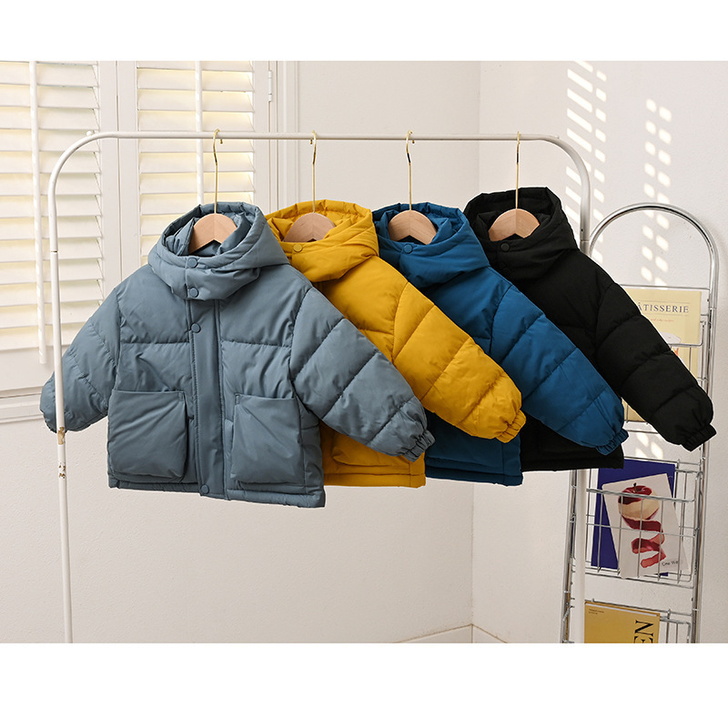Hombres y niñas abrigo de invierno grueso 2025 nuevo bebé niño niño vestido de algodón de otoño y invierno