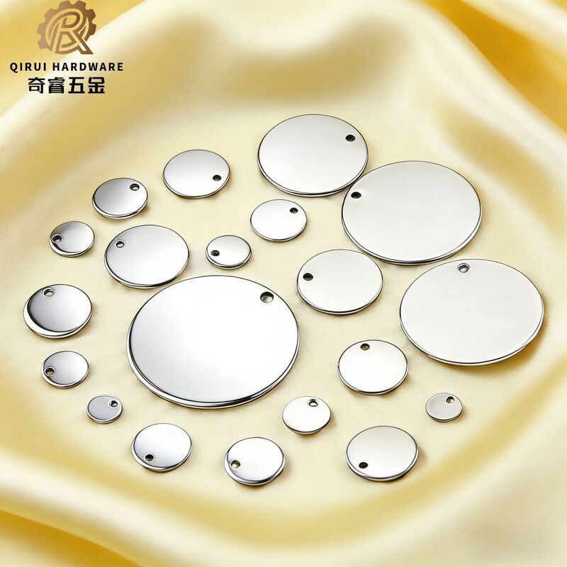 Mirror-Polished Stainless Steel Pendant DIY Accessory for Making Necklaces and Bracelets, Can Be Engraved with Text or Logo Mirror-Polished Stainless Steel Pendant DIY Accessory for Making Necklaces and Bracelets, Can Be Engraved with Text or Logo