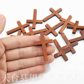 源头十字架复古禾木原木橡胶木处理十字架工厂厂家实木