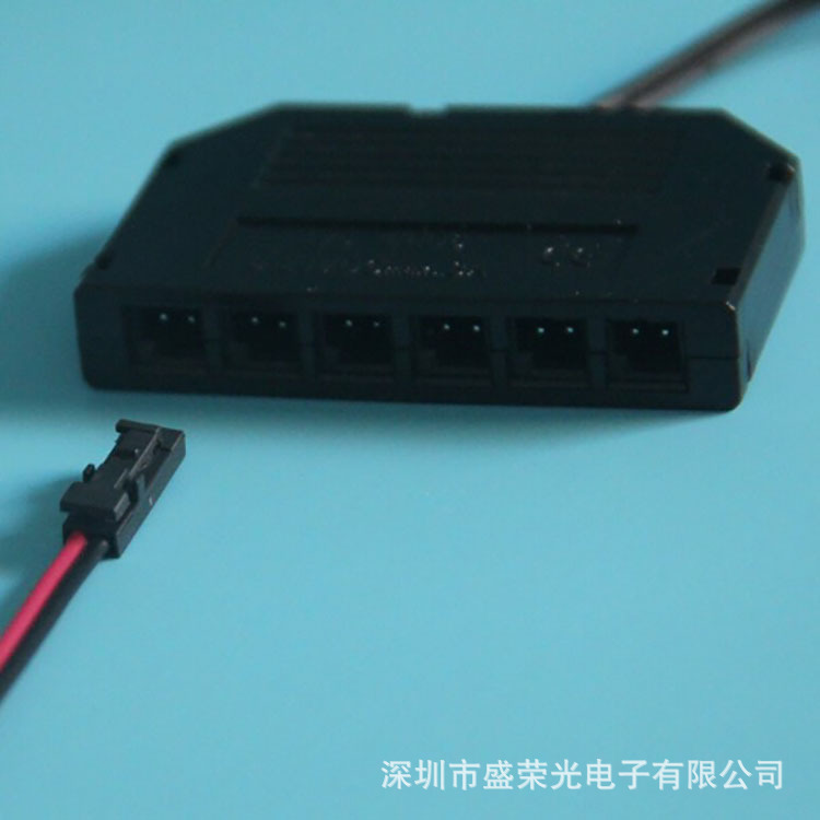 LED Junction box A drag DuPont Interface Junction box Cabinet Lights low pressure source led6 Port connector