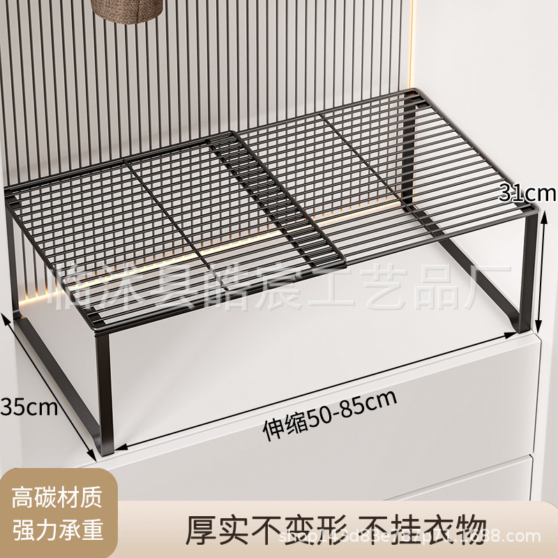 Armario, partición en capas, almacenamiento de artefactos, armario, estante retráctil en el armario