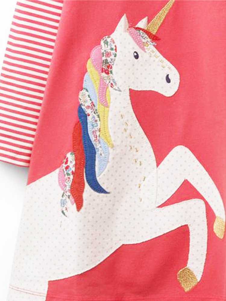 Otoño y invierno vestido de niña nuevo estilo europeo y americano ropa infantil estilo extranjero niña de cuello redondo manga larga vestido de princesa lindo ropa infantil