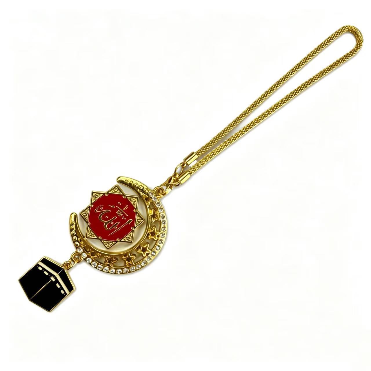 Popular overseas exotic style car accessories, alloy gold-plated, direct cross-border supply