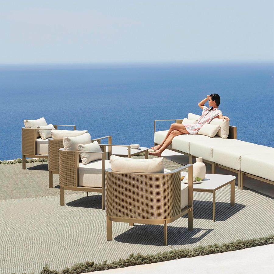 Outdoor Stainless Steel Sofa Set for Courtyard Villa Garden, Outdoor Open-Air Sofa Set, Hotel Outdoor Sofa