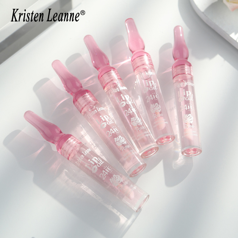 KRISTEN LEANNE Black Technology Long lasting Water Locking Rose Petals and Moisturizing Gloss Dudu Lip Oil_voghion.com