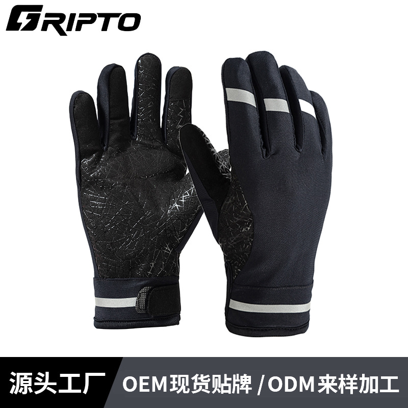 가을과 겨울 스포츠 야외 두꺼운 터치 스크린 미끄럼 방지 따뜻한 자전거 오토바이 오토바이 사이클링을위한 남성용 장갑