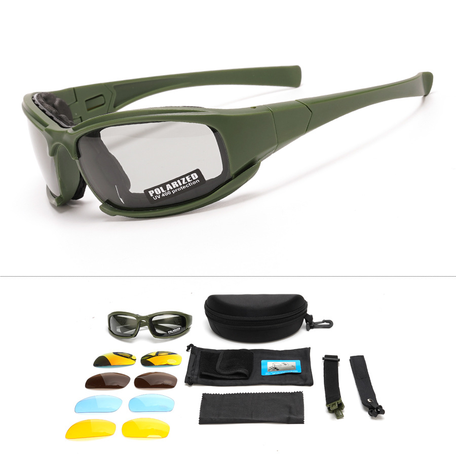 밀리터리 그린 편광 광변색 슈트