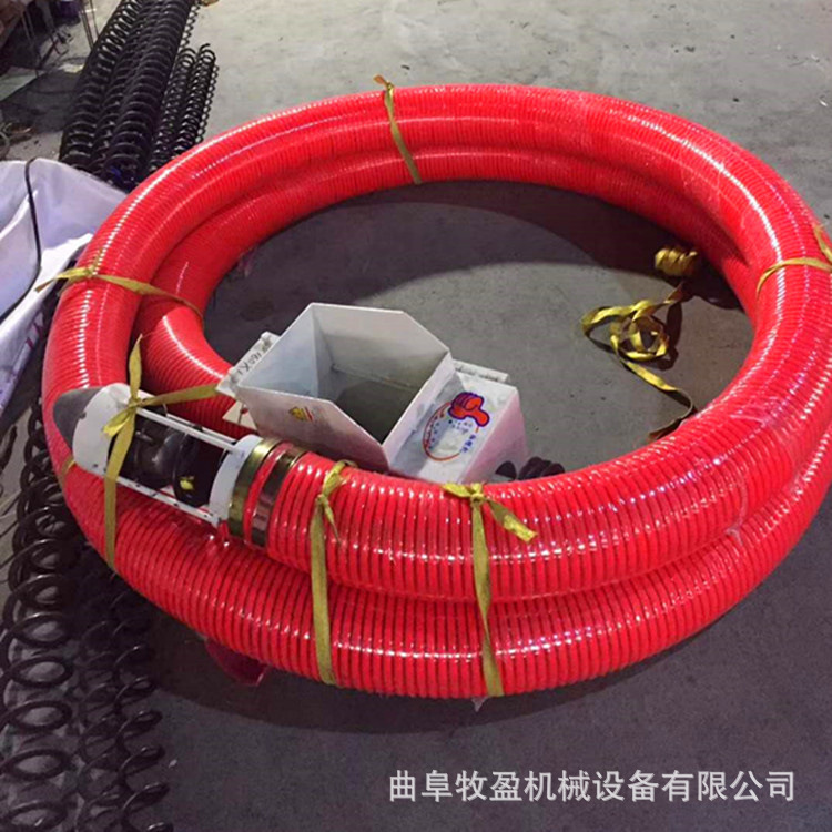 小型车载式吸沙机干粉粮食软管吸粮机 绞龙送料工地螺旋吸料机