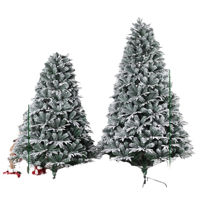 落雪クリスマス新型pe混合pvc植毛少雪クリスマスツリーメーカークリスマス装飾クリスマス微雪樹|undefined