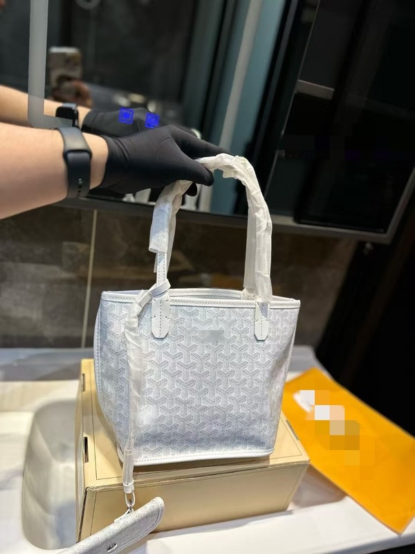 荔枝纹Goyard戈雅包帆布mini购物袋tote狗牙菜篮子手提单肩托特包|undefined