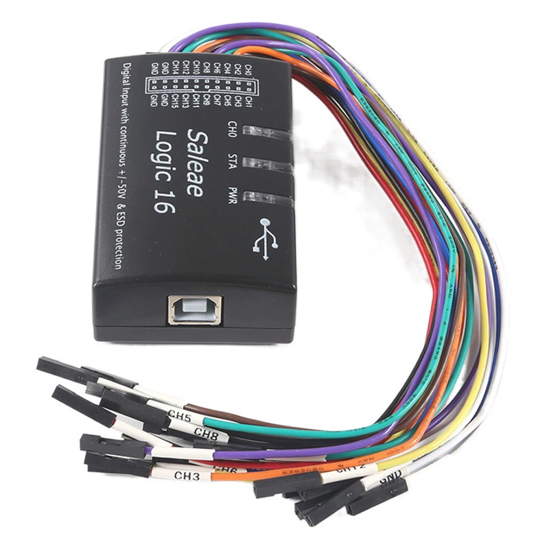 Saleae Logic USB Логический анализатор мультисистемная совместимая официальная версия с частотой дискретизации 100M16 Канал