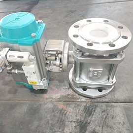 气动球阀Q641TC-16P不锈钢陶瓷法兰球阀图片