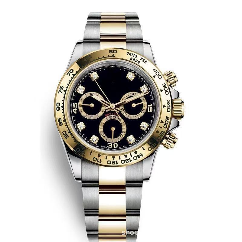 Reloj de la serie Laojia Dituna transfronterizo Panda Di Yacht Mingshi Reloj mecánico automático Green Jindi Daifa