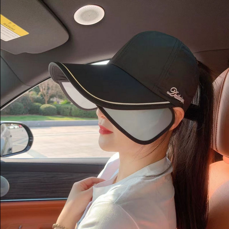 Sombreros grandes brillones de moda al aire libre versátil sombrero solar de verano transpirable anti-UV cubrir la cara deporte de verano ciclismo