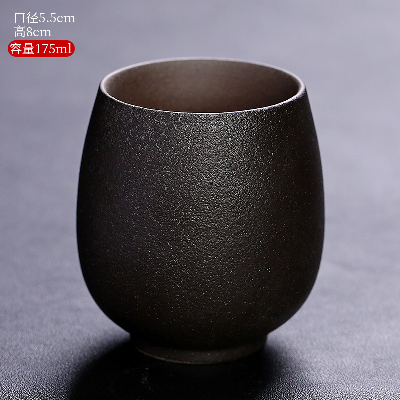 우아한 블랙 에그 컵 대형