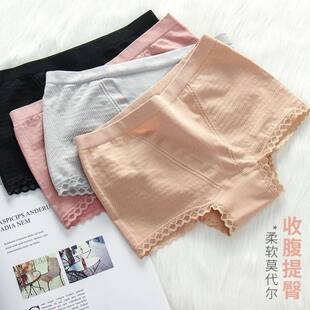Cotton Japanese lace trousers, breathable waist belt, underwear for hips shape correction, pants, mid rise