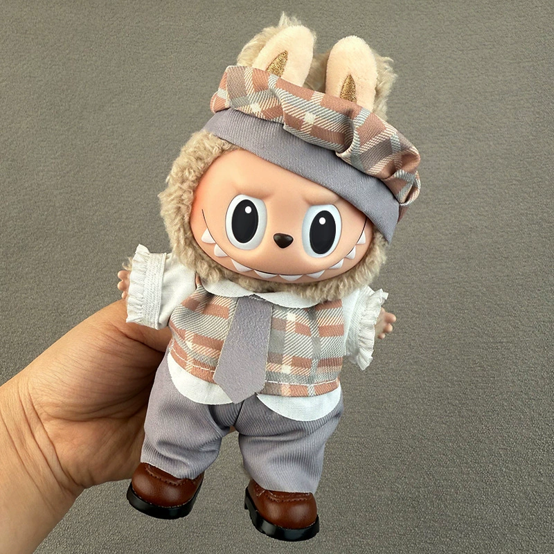 Сначала, второе и третье поколения одежный подвес Labubu, одежда подвес Labubu, надхалюй костюм трендовый