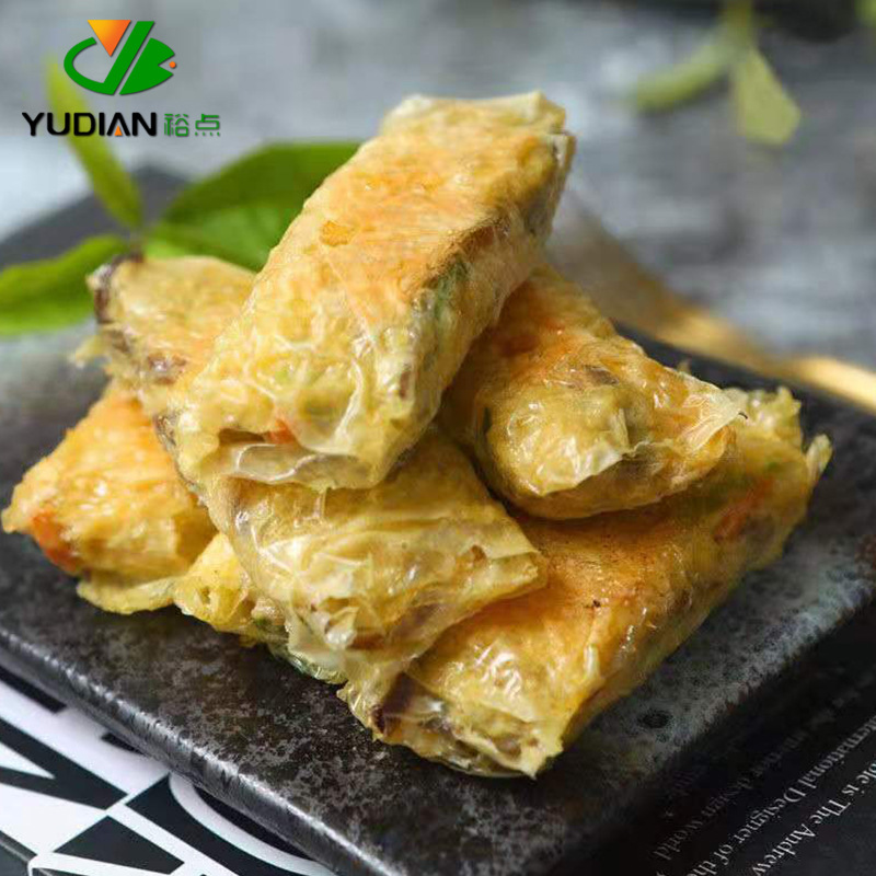 Kato Rikichi Shredded Tofu Skin Rolls, Cantonese Morning Tea Snacks, Hong Kong-style Tea House Appetizers, Semi-finished Food Products, 20 Pieces