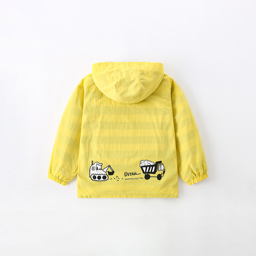 Malwee Boys' Spring and Autumn New European and American Medium and Small Children's Hooded Zipper Sweatshirt Casual Cardigan Children's Top