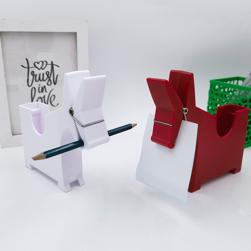 Cross-Border New Product Desktop Mulepost-It Clip Office Daily Decorative Note Holder Mule Pen Holder Business Card Box